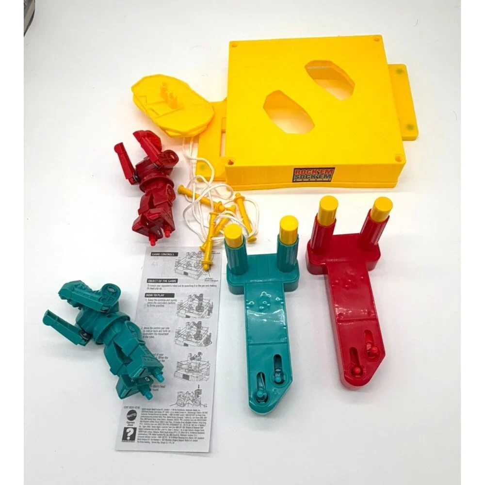 Mattel Rock Em Sock Em Robots Game Boxed Complete 2024 GLP32 Red Rocker vs Blue